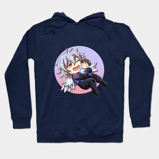 Evangelion Kaworu Hoodie by tizy